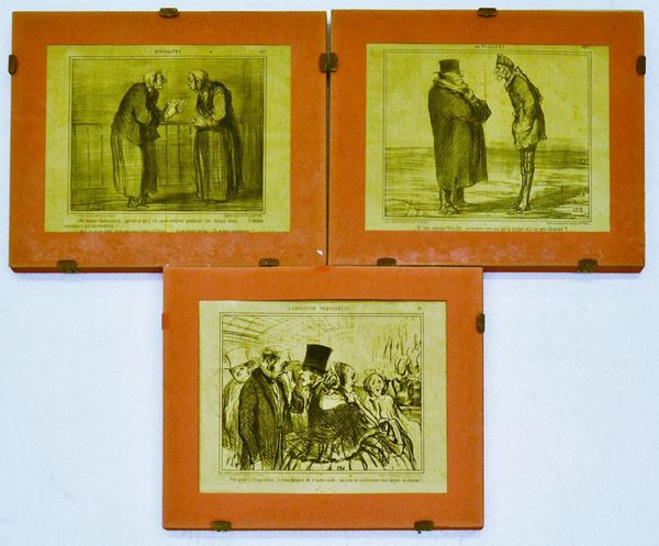 Honor&egrave; Daumier  - Asta GIOIELLI, ARREDI D'ANTIQUARIATO, E DIPINTI DAL XVI AL XX SECOLO - Poggio Bracciolini Casa d'Aste