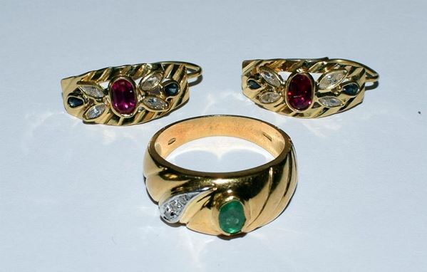 PAIO DI ORECCHINI E ANELLO IN ORO GIALLO,DIAMANTI&nbsp;&nbsp;&nbsp;&nbsp;&nbsp;&nbsp;&nbsp;&nbsp;&nbsp;&nbsp;&nbsp;&nbsp;&nbsp;&nbsp;&nbsp;&nbsp;&nbsp;&nbsp;&nbsp;&nbsp;&nbsp;&nbsp;&nbsp;&nbsp;&nbsp;