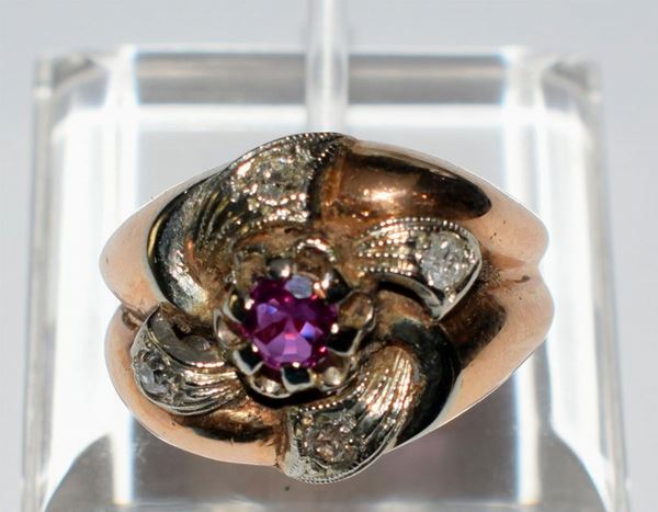 ANELLO IN ORO GIALLO E ORO BIANCO, DIAMANTI E&nbsp;&nbsp;&nbsp;&nbsp;&nbsp;&nbsp;&nbsp;&nbsp;&nbsp;&nbsp;&nbsp;&nbsp;&nbsp;&nbsp;&nbsp;&nbsp;&nbsp;&nbsp;&nbsp;&nbsp;&nbsp;&nbsp;&nbsp;&nbsp;&nbsp;&nbsp;&nbsp;&nbsp;&nbsp;
