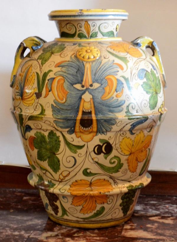 Orcio, sec. XX, in terracotta smaltata