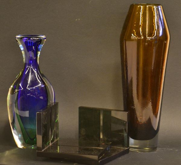 Due fermalibri, Luigi Fontana, Milano, in vetro