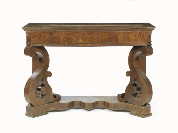 Consolle, Napoli, sec. XIX,  - Asta GIOIELLI, ARGENTI, DIPINTI E OGGETTI D'ARTE ANTICA E CONTEMPORANEA - Poggio Bracciolini Casa d'Aste