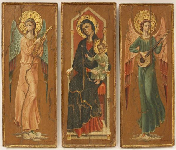 Scuola italiana, sec. XX  - Asta GIOIELLI, ARGENTI, DIPINTI E OGGETTI D'ARTE ANTICA E CONTEMPORANEA - Poggio Bracciolini Casa d'Aste