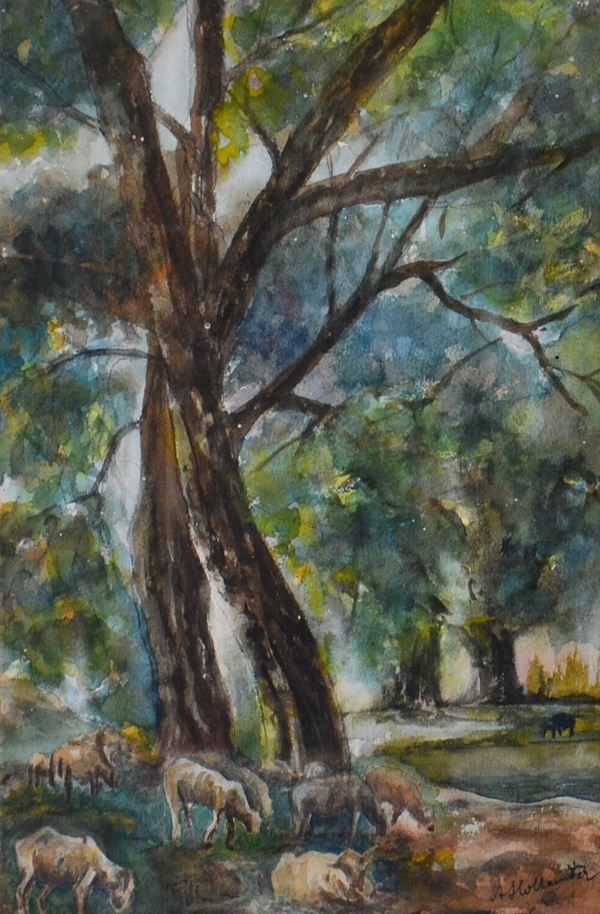 Alfonso Hollander  - Asta GIOIELLI, ARGENTI, DIPINTI E OGGETTI D'ARTE ANTICA E CONTEMPORANEA - Poggio Bracciolini Casa d'Aste