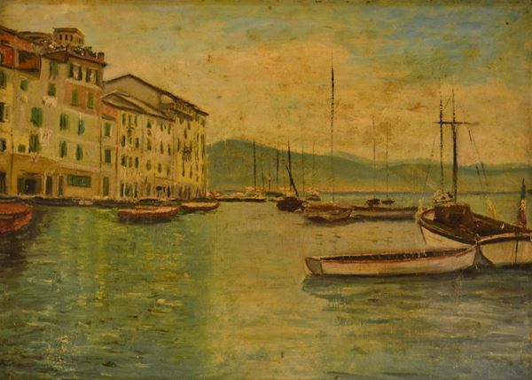 Scuola del sec. XX  - Asta GIOIELLI, ARGENTI, DIPINTI E OGGETTI D'ARTE ANTICA E CONTEMPORANEA - Poggio Bracciolini Casa d'Aste