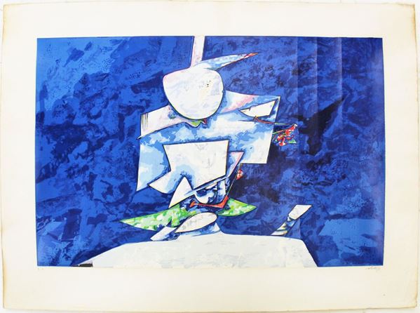 Gianni Dova  - Asta GIOIELLI, ARGENTI, DIPINTI E OGGETTI D'ARTE ANTICA E CONTEMPORANEA - Poggio Bracciolini Casa d'Aste