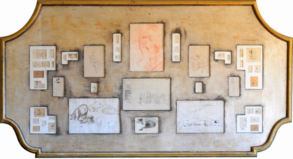 Insieme di disegni, sec. XVIII/XIX, di varie tecniche, soggetti e formati,  - Asta GIOIELLI, ARGENTI, DIPINTI E OGGETTI D'ARTE ANTICA E CONTEMPORANEA - Poggio Bracciolini Casa d'Aste