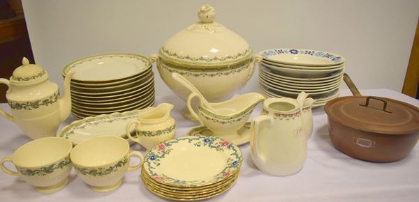 Zuppiera , dodici piatti piani , salsiera e due vaschette&nbsp;&nbsp;&nbsp;&nbsp;&nbsp;&nbsp;&nbsp;&nbsp;&nbsp;&nbsp;&nbsp;&nbsp;&nbsp;&nbsp;&nbsp;&nbsp;&nbsp;  - Asta ASTA A TEMPO - ANTIQUARIATO E COLLEZIONISMO - Poggio Bracciolini Casa d'Aste