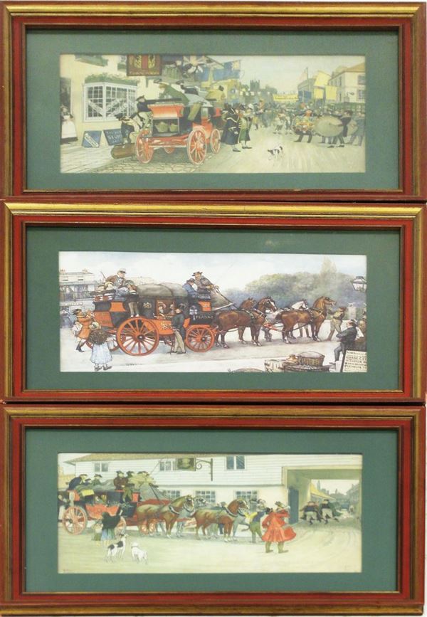 Tre litografie a colori con Scene inglesi di&nbsp;&nbsp;&nbsp;&nbsp;&nbsp;&nbsp;&nbsp;&nbsp;&nbsp;&nbsp;&nbsp;&nbsp;&nbsp;&nbsp;&nbsp;&nbsp;&nbsp;&nbsp;&nbsp;&nbsp;&nbsp;&nbsp;&nbsp;&nbsp;&nbsp;&nbsp;&nbsp;&nbsp;&nbsp;&nbsp;