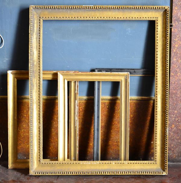 Quattro cornici, dal sec. XIX al sec. XX, in legno&nbsp;&nbsp;&nbsp;&nbsp;&nbsp;&nbsp;&nbsp;&nbsp;&nbsp;&nbsp;&nbsp;&nbsp;&nbsp;&nbsp;&nbsp;&nbsp;&nbsp;&nbsp;&nbsp;&nbsp;&nbsp;&nbsp;&nbsp;&nbsp;