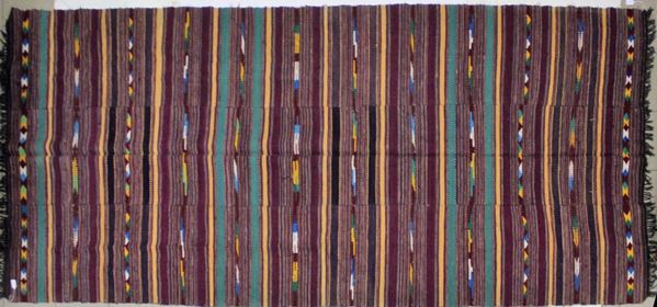 Tappeto Kilim persiano, sec. XX, impianto geometrico multicolore, cm&nbsp;&nbsp;&nbsp;&nbsp;&nbsp;&nbsp;