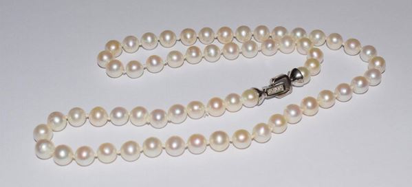 COLLANA IN ORO GIALLO E DIAMANTI , DD GIOIELLI