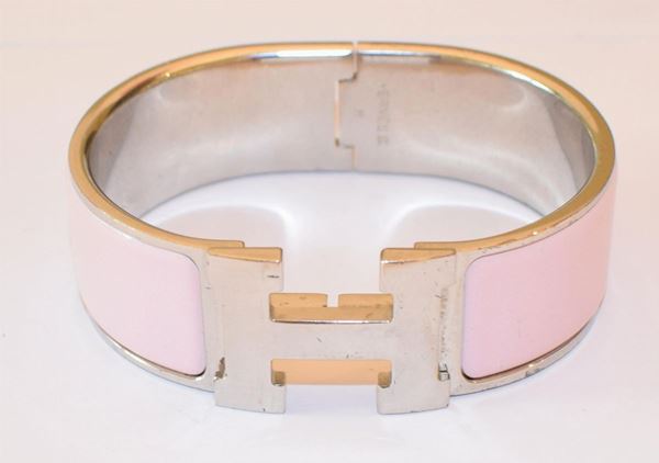 BRACCIALETTO HERMES CLIC CLAC IN ACCIAIO