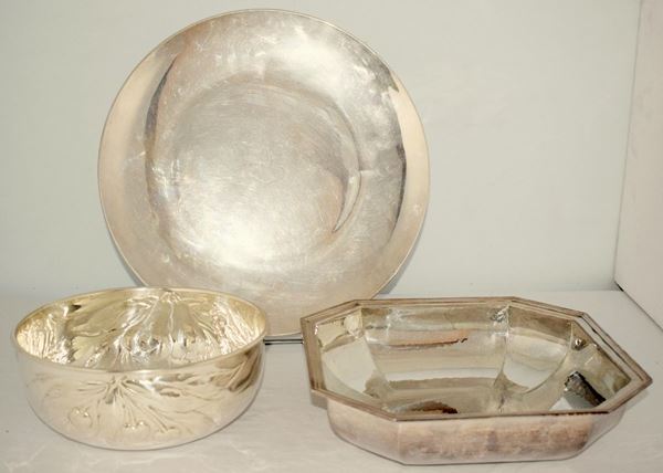 PIATTO , SEC. XX  - Asta GIOIELLI, ARGENTI, ARREDI, OGGETTI D'ARTE E DIPINTI - Poggio Bracciolini Casa d'Aste
