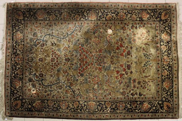 Tappeto, Persia, sec. XX, impianto ad albero della vita, nei toni del     