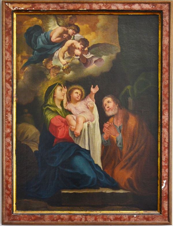 Scuola italiana, sec. XVIII  - Asta GIOIELLI, ARGENTI, ARREDI, OGGETTI D'ARTE E DIPINTI - Poggio Bracciolini Casa d'Aste