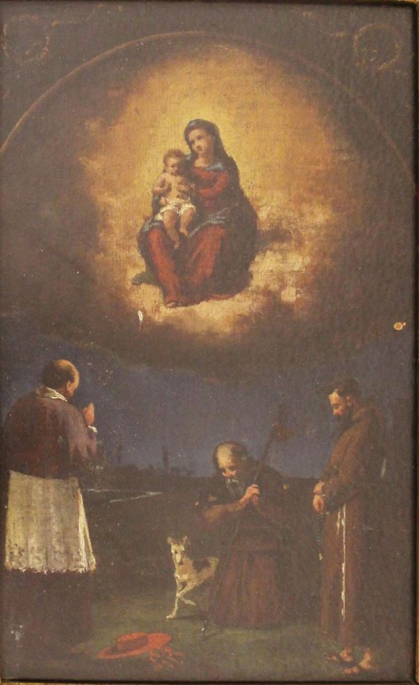 Scuola italiana, sec. XIX  - Asta GIOIELLI, ARGENTI, ARREDI, OGGETTI D'ARTE E DIPINTI - Poggio Bracciolini Casa d'Aste