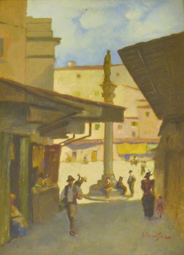 Scuola del sec. XX  - Asta GIOIELLI, ARGENTI, ARREDI, OGGETTI D'ARTE E DIPINTI - Poggio Bracciolini Casa d'Aste