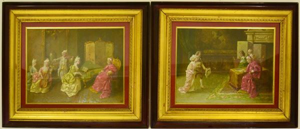 Scuola del sec. XX  - Asta GIOIELLI, ARGENTI, ARREDI, OGGETTI D'ARTE E DIPINTI - Poggio Bracciolini Casa d'Aste