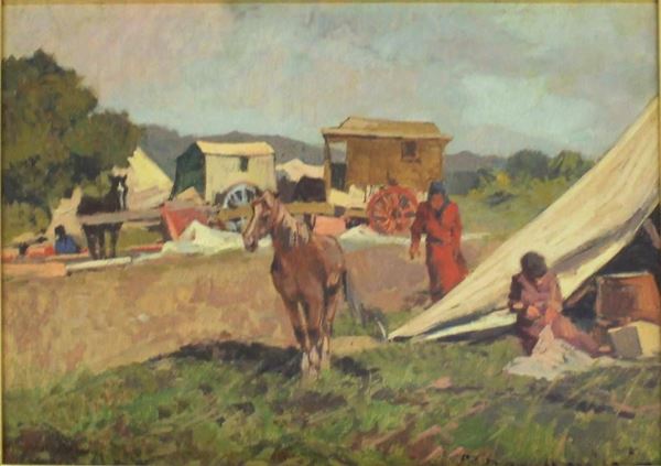Carlo Domenici  - Asta GIOIELLI, ARGENTI, ARREDI, OGGETTI D'ARTE E DIPINTI - Poggio Bracciolini Casa d'Aste