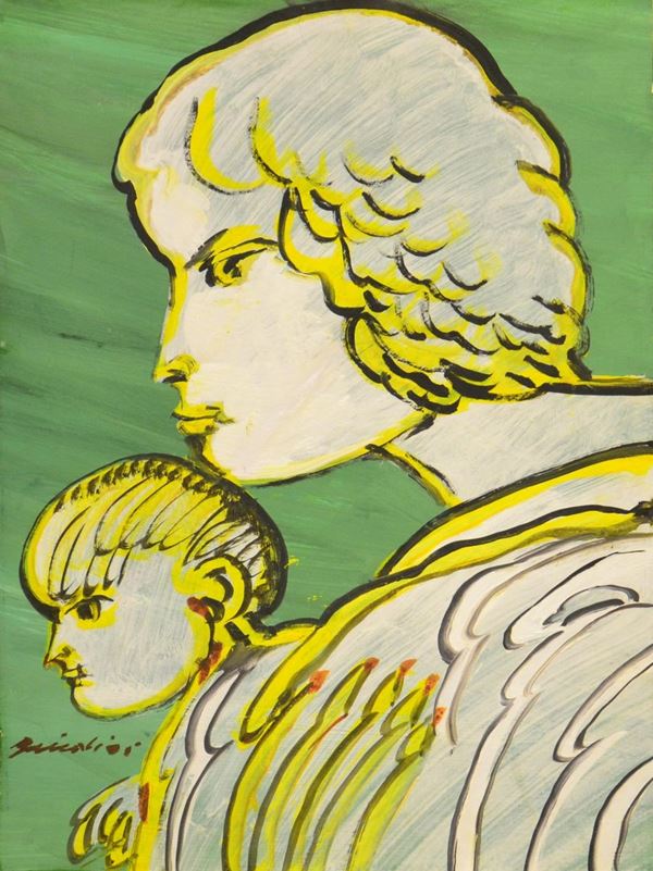 Remo Brindisi  - Asta GIOIELLI, ARGENTI, ARREDI, OGGETTI D'ARTE E DIPINTI - Poggio Bracciolini Casa d'Aste