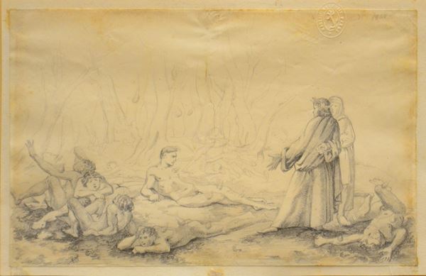 Giuseppe Bezzuoli  - Asta GIOIELLI, ARGENTI, ARREDI, OGGETTI D'ARTE E DIPINTI - Poggio Bracciolini Casa d'Aste