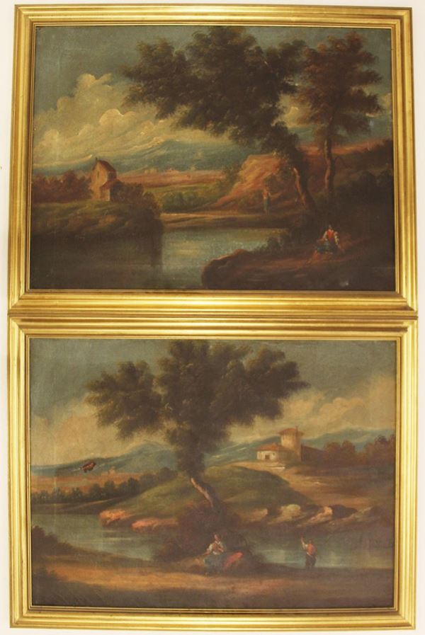 Scuola italiana, in stile 700                                               - Asta ASTA A TEMPO- GIOIELLI, ARREDI D'ANTIQUARIATO, DIPINTI E SCULTURE - Poggio Bracciolini Casa d'Aste