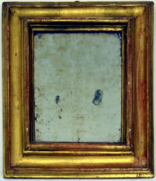 Cornice, Toscana, sec. XVIII in legno intagliato e dorato, battuta liscia 