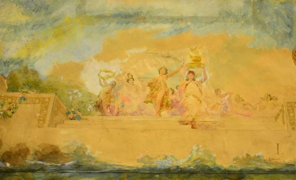 Scuola italiana, sec. XX                                                    - Asta ASTA A TEMPO- GIOIELLI, ARREDI D'ANTIQUARIATO, DIPINTI E SCULTURE - Poggio Bracciolini Casa d'Aste