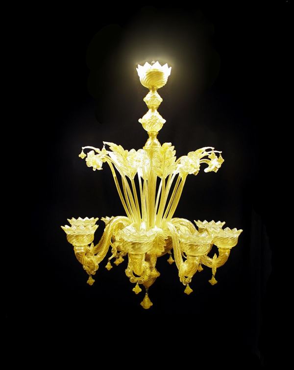 Lumiera, Murano, sec. XX, manifattura Archimede Seguso, in vetro ad&nbsp;&nbsp;&nbsp;&nbsp;&nbsp;&nbsp;&nbsp;
