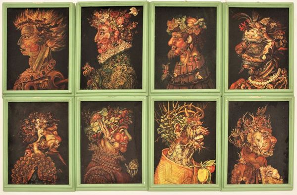 Otto riproduzioni da Arcinboldo, sec. XX, ingombro cm 29x39 (8)&nbsp;&nbsp;&nbsp;&nbsp;&nbsp;&nbsp;&nbsp;&nbsp;&nbsp;&nbsp;&nbsp;