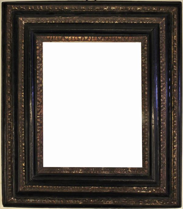 Cornice, sec. XVIII, in legno dorato ed                                   