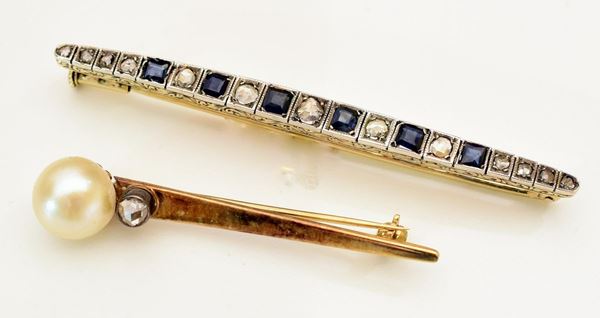 SPILLA IN ORON GIALLO, ORO BIANCO, DIAMANTI