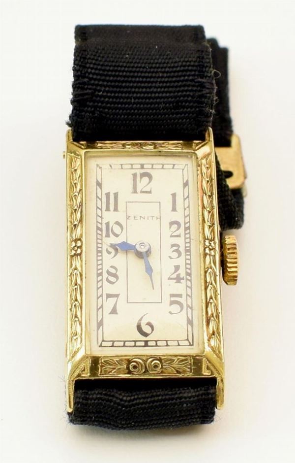 OROLOGIO DA POLSO PER SIGNORA ZENITH IN ORO GIALLO  - Asta ANTIQUARIATO, COLLEZIONISMO E GIOIELLI - Poggio Bracciolini Casa d'Aste
