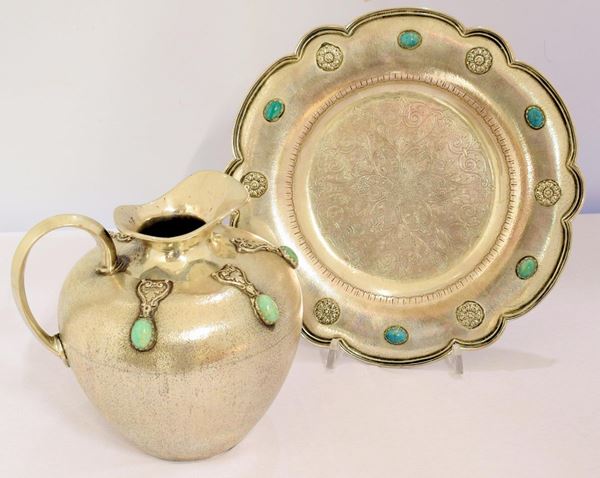 BROCCA CON PRESENTOIRE SEC. XX  - Asta ANTIQUARIATO, COLLEZIONISMO E GIOIELLI - Poggio Bracciolini Casa d'Aste