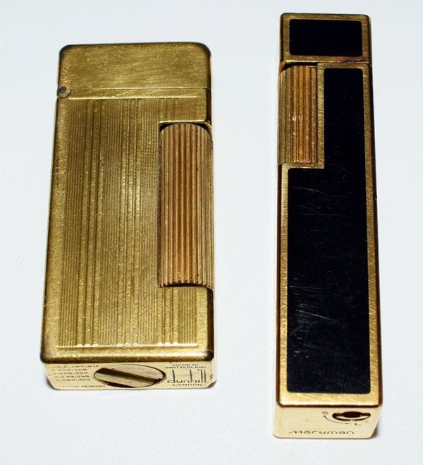 ACCENDINO DUNHILL LAMINATO ORO
