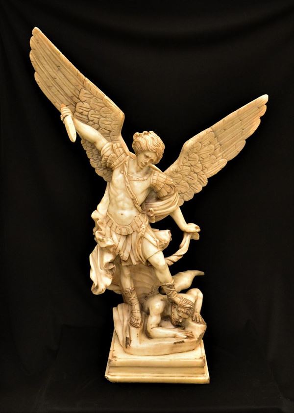 Scultura, sec. XX, in marmo, raffigurante