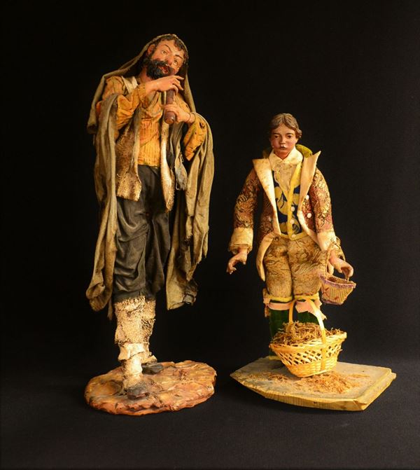 Scultura da presepe, sec. XVIII, in terracotta,  - Asta ANTIQUARIATO, COLLEZIONISMO E GIOIELLI - Poggio Bracciolini Casa d'Aste