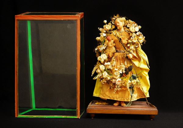 Scultura, sec. XIX, in cera, raffigurante  - Asta ANTIQUARIATO, COLLEZIONISMO E GIOIELLI - Poggio Bracciolini Casa d'Aste