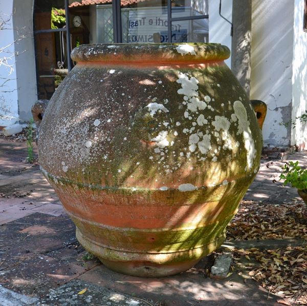 Orcio, sec. XIX, in terracotta,  - Asta ANTIQUARIATO, COLLEZIONISMO E GIOIELLI - Poggio Bracciolini Casa d'Aste