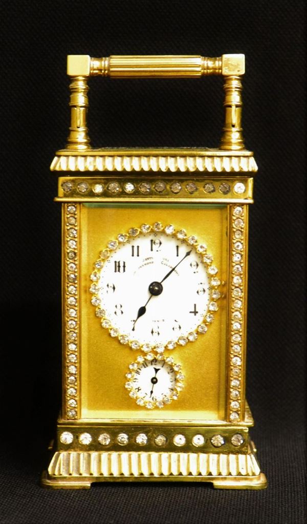 Ufficialina, inizi sec. XX, in bronzo dorato con decori a
