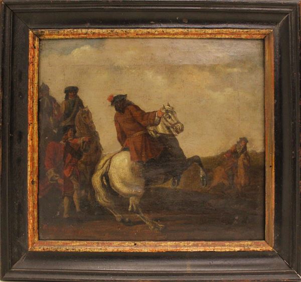 Scuola fiamminga, sec. XVIII  - Asta ANTIQUARIATO, COLLEZIONISMO E GIOIELLI - Poggio Bracciolini Casa d'Aste