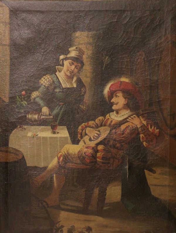 Scuola olandese, sec. XIX  - Asta ANTIQUARIATO, COLLEZIONISMO E GIOIELLI - Poggio Bracciolini Casa d'Aste