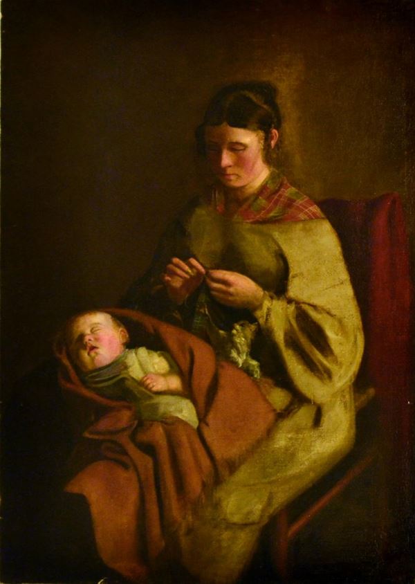 Scuola italiana, sec. XIX  - Asta ANTIQUARIATO, COLLEZIONISMO E GIOIELLI - Poggio Bracciolini Casa d'Aste