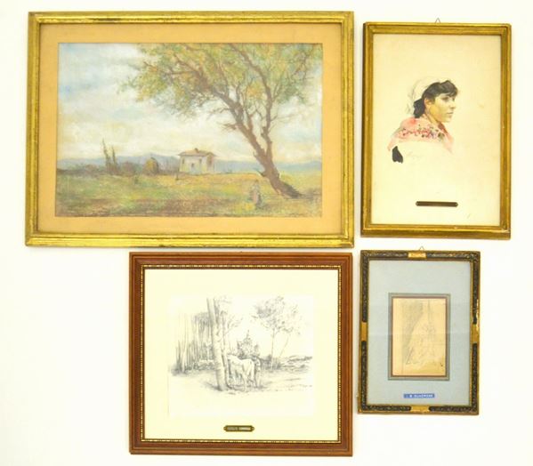 Scuola italiana, sec. XX  - Asta ANTIQUARIATO, COLLEZIONISMO E GIOIELLI - Poggio Bracciolini Casa d'Aste