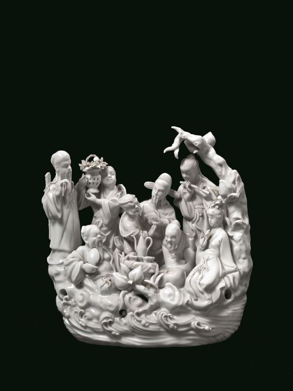 Gruppo, Cina, sec. XX                                                  - Asta ANTIQUARIATO, COLLEZIONISMO E GIOIELLI - Poggio Bracciolini Casa d'Aste