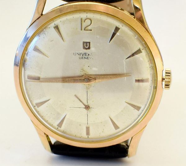 OROLOGIO DA POLSO UNIVERSAL GENEVE ,LAMINATO ORO                          