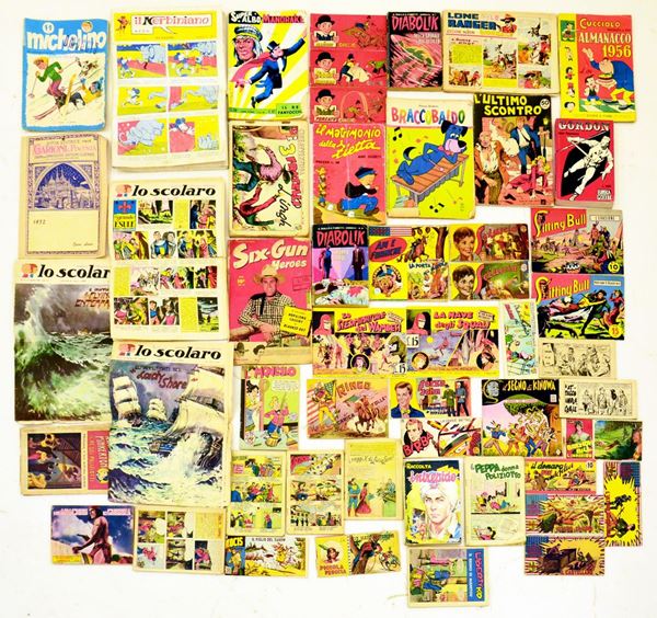 Raccolta di circa 50 fumetti, anni 60/70, difetti&nbsp;&nbsp;&nbsp;&nbsp;&nbsp;&nbsp;&nbsp;&nbsp;&nbsp;&nbsp;&nbsp;&nbsp;&nbsp;&nbsp;&nbsp;&nbsp;&nbsp;&nbsp;&nbsp;&nbsp;&nbsp;&nbsp;&nbsp;&nbsp;&nbsp;  - Asta GIOIELLI, ARREDI D'ANTIQUARIATO, DIPINTI DAL XVI AL XX SECOLO E ARGENTI - Poggio Bracciolini Casa d'Aste