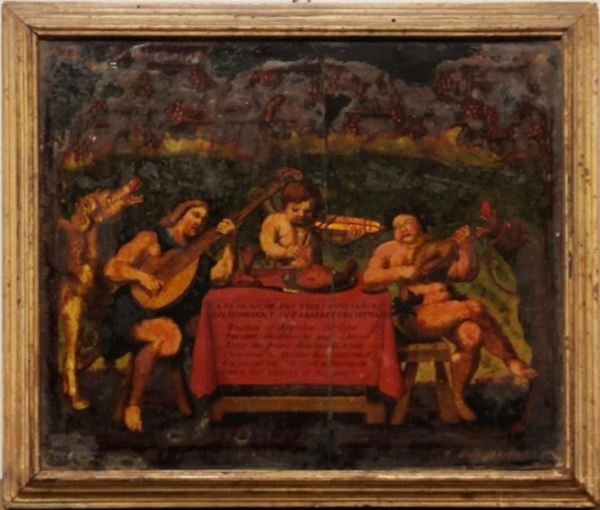 Stampa su vetro, sec. XIX