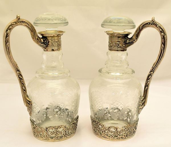 COPPIA DI BOTTIGLIE , GERMANIA , INIZI SEC. XX                              - Asta BENI D'ANTIQUARIATO E SCULTURE, GIOIELLI E COLLEZIONISMO - Poggio Bracciolini Casa d'Aste